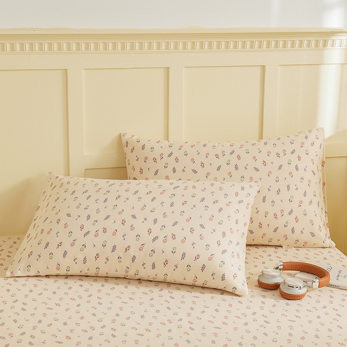 91家纺网 家纺一手货源 找家纺 青泽家纺 2025年新款老粗布床单原棉三枚缎卡老粗布凉席三件套亚麻棉麻床单枕套 絮语