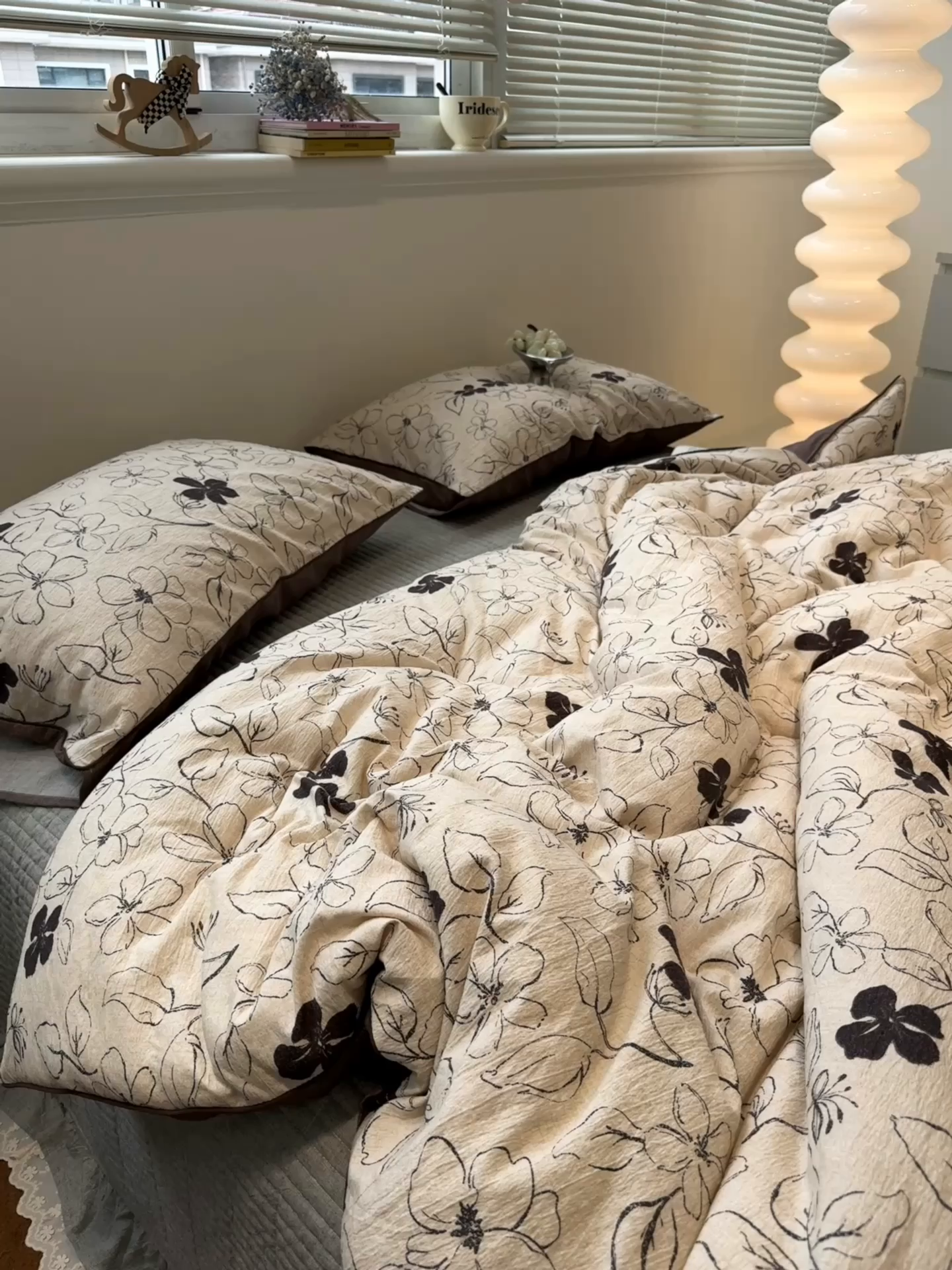 91家纺网 家纺一手货源 找家纺 一加一 2025新款双层纱印花大豆抗菌冬被被子被芯 织意