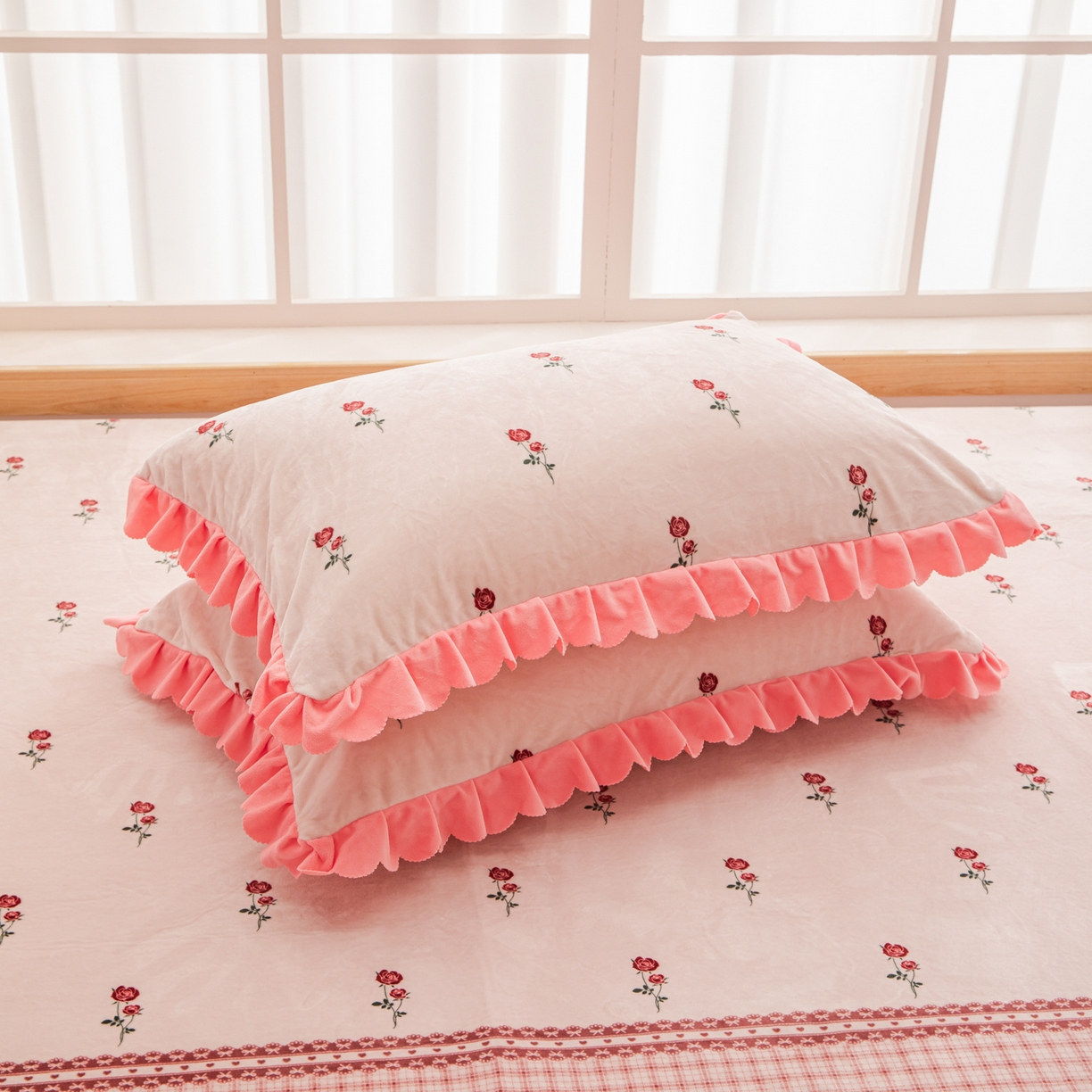 91家纺网 家纺一手货源 找家纺 手艺人家纺 2025新款宝宝绒复合牛奶绒炕盖 JHK50