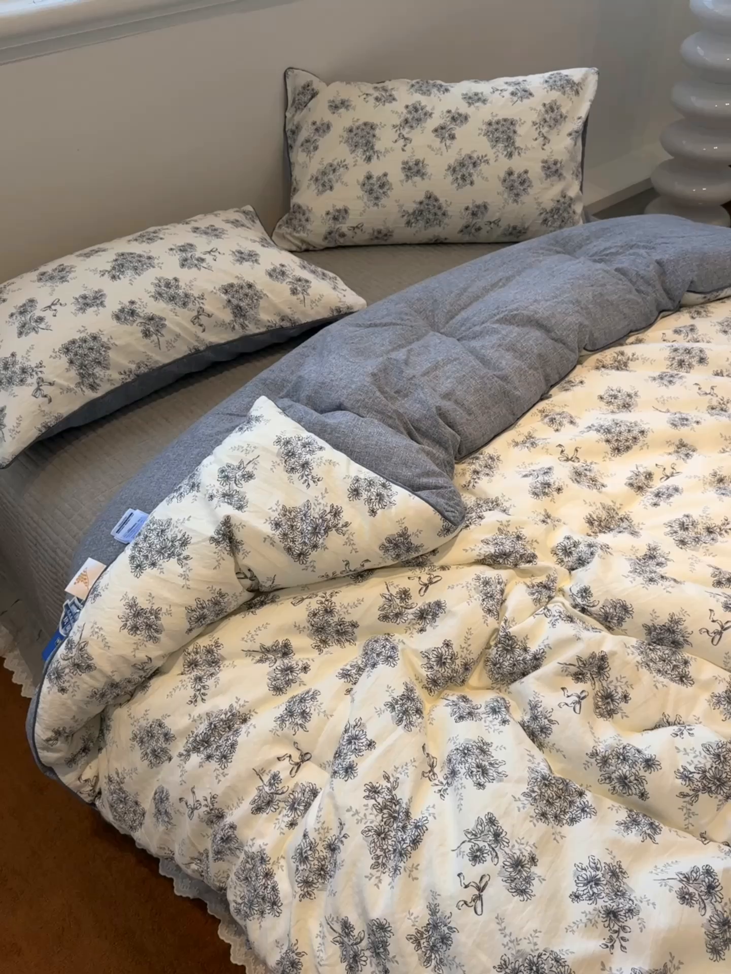 91家纺网 家纺一手货源 找家纺 一加一 2025新款双层纱印花大豆抗菌冬被被子被芯 云缦