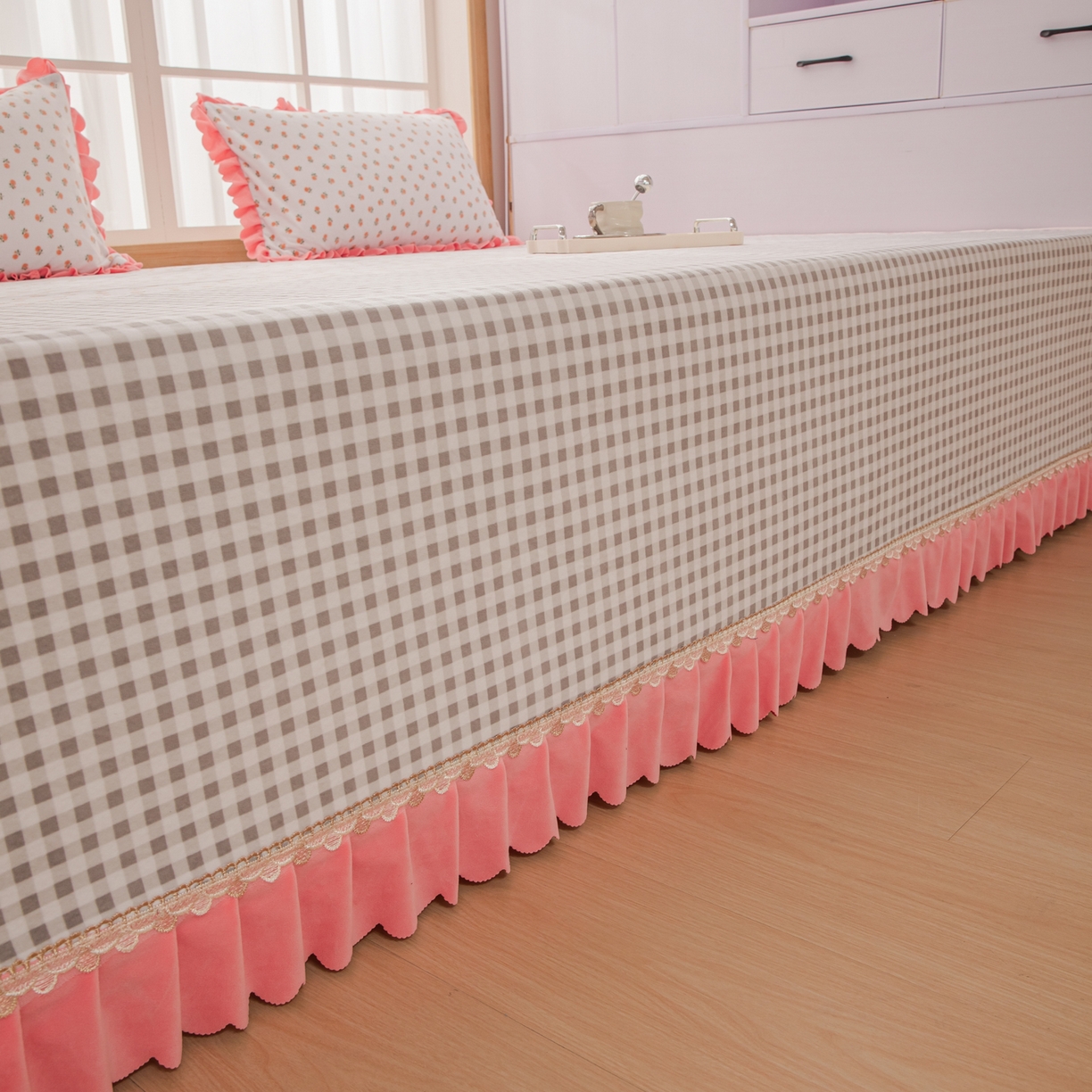 91家纺网 家纺一手货源 找家纺 手艺人家纺 2025新款宝宝绒复合牛奶绒炕盖 JHK57