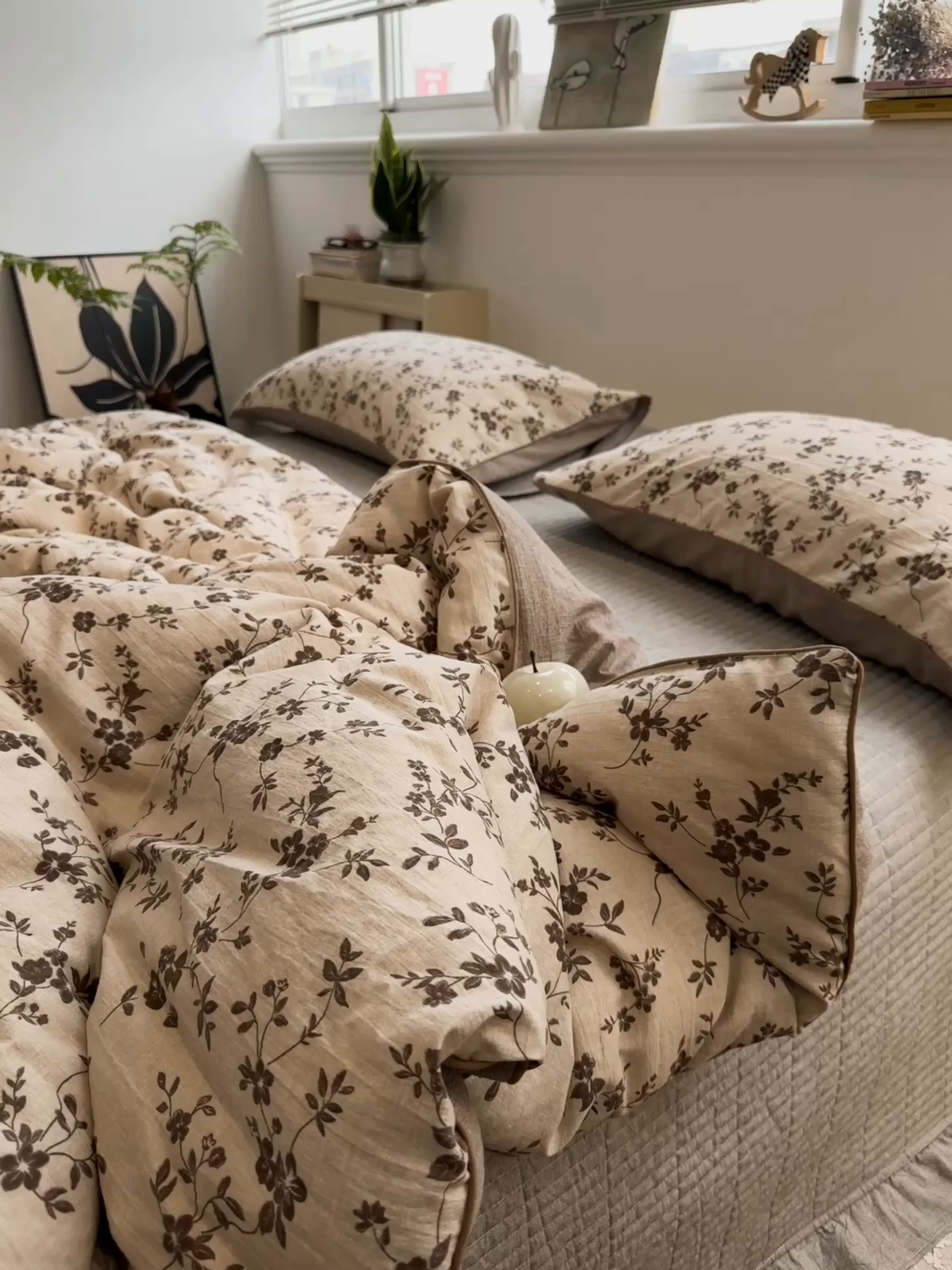 91家纺网 家纺一手货源 找家纺 一加一 2025新款双层纱印花大豆抗菌冬被被子被芯 幽影