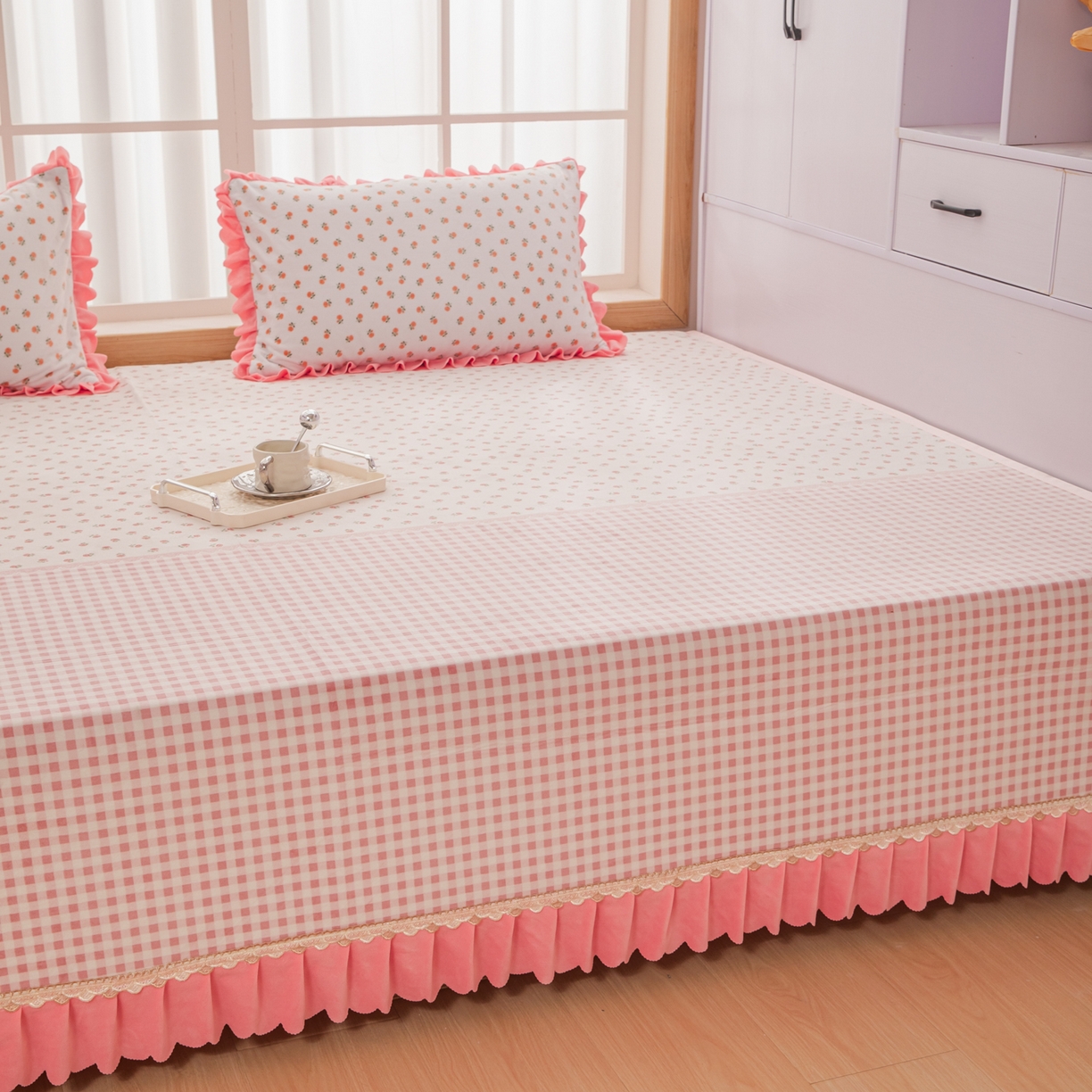 91家纺网 家纺一手货源 找家纺 手艺人家纺 2025新款宝宝绒复合牛奶绒炕盖 JHK55