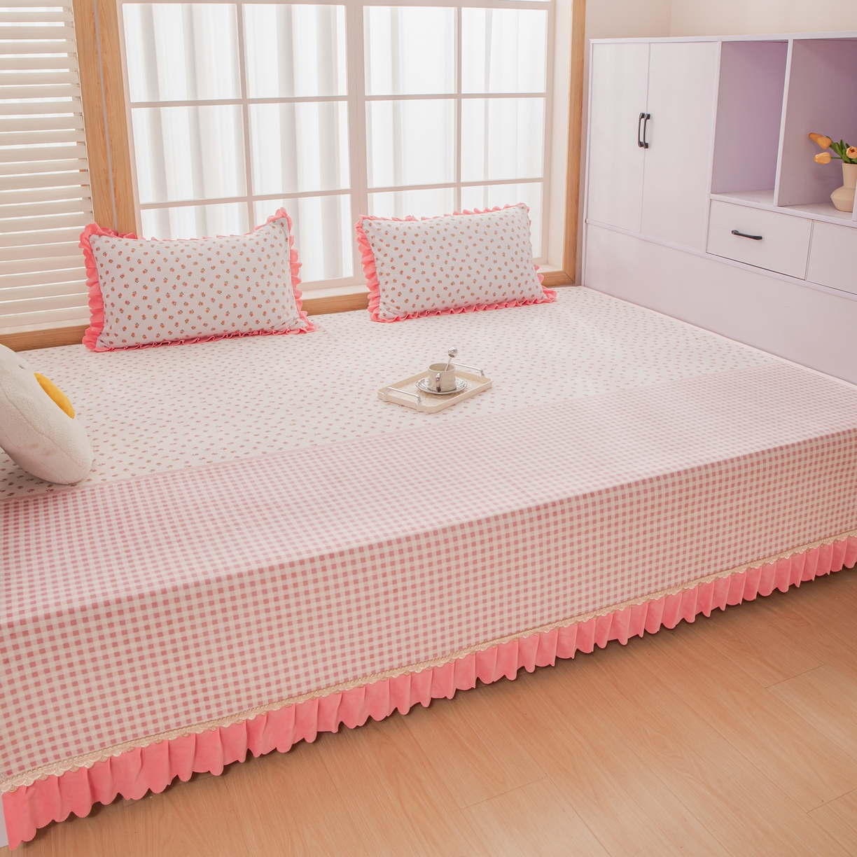 91家纺网 家纺一手货源 找家纺 手艺人家纺 2025新款宝宝绒复合牛奶绒炕盖 JHK55