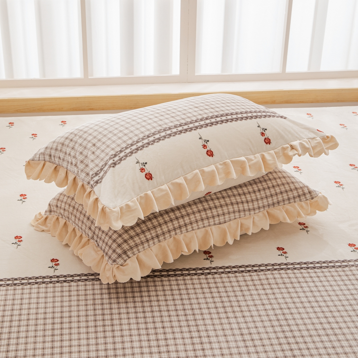 91家纺网 家纺一手货源 找家纺 手艺人家纺 2025新款宝宝绒复合牛奶绒炕盖 JHK39