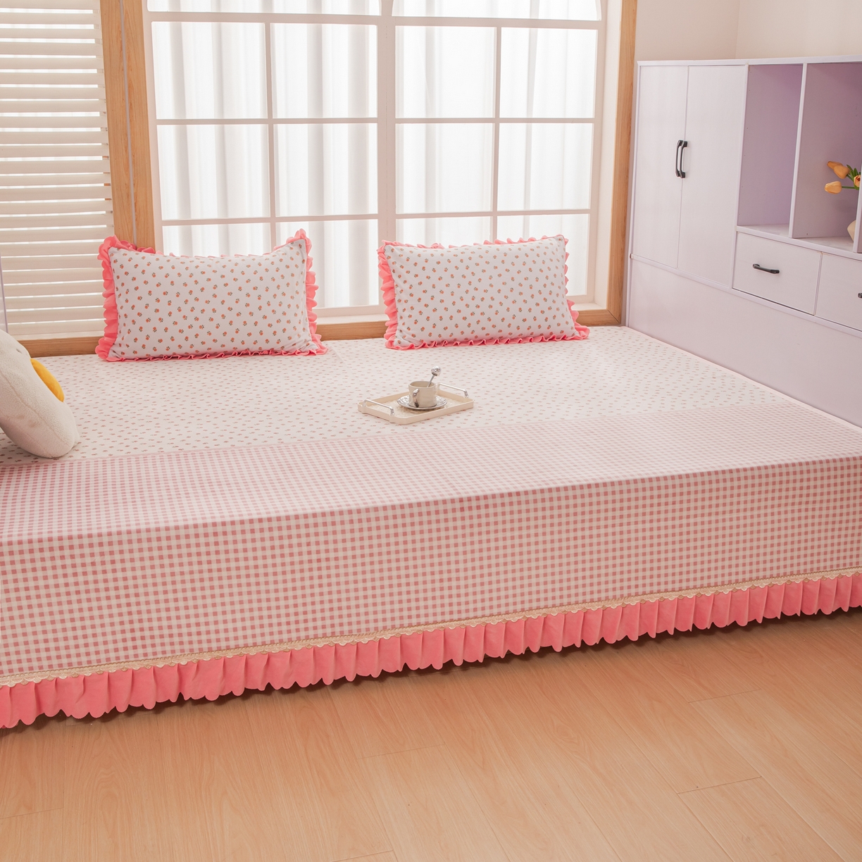 91家纺网 家纺一手货源 找家纺 手艺人家纺 2025新款宝宝绒复合牛奶绒炕盖 JHK55