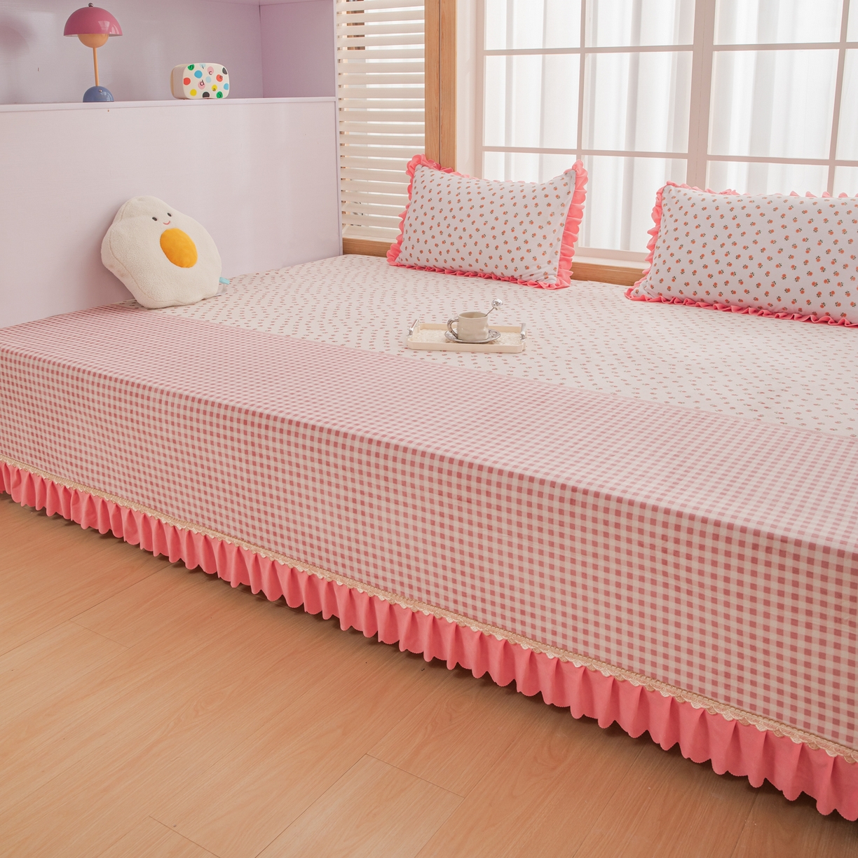 91家纺网 家纺一手货源 找家纺 手艺人家纺 2025新款宝宝绒复合牛奶绒炕盖 JHK55