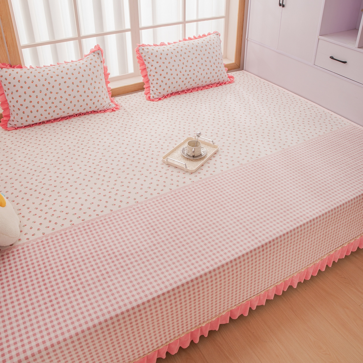 91家纺网 家纺一手货源 找家纺 手艺人家纺 2025新款宝宝绒复合牛奶绒炕盖 JHK55