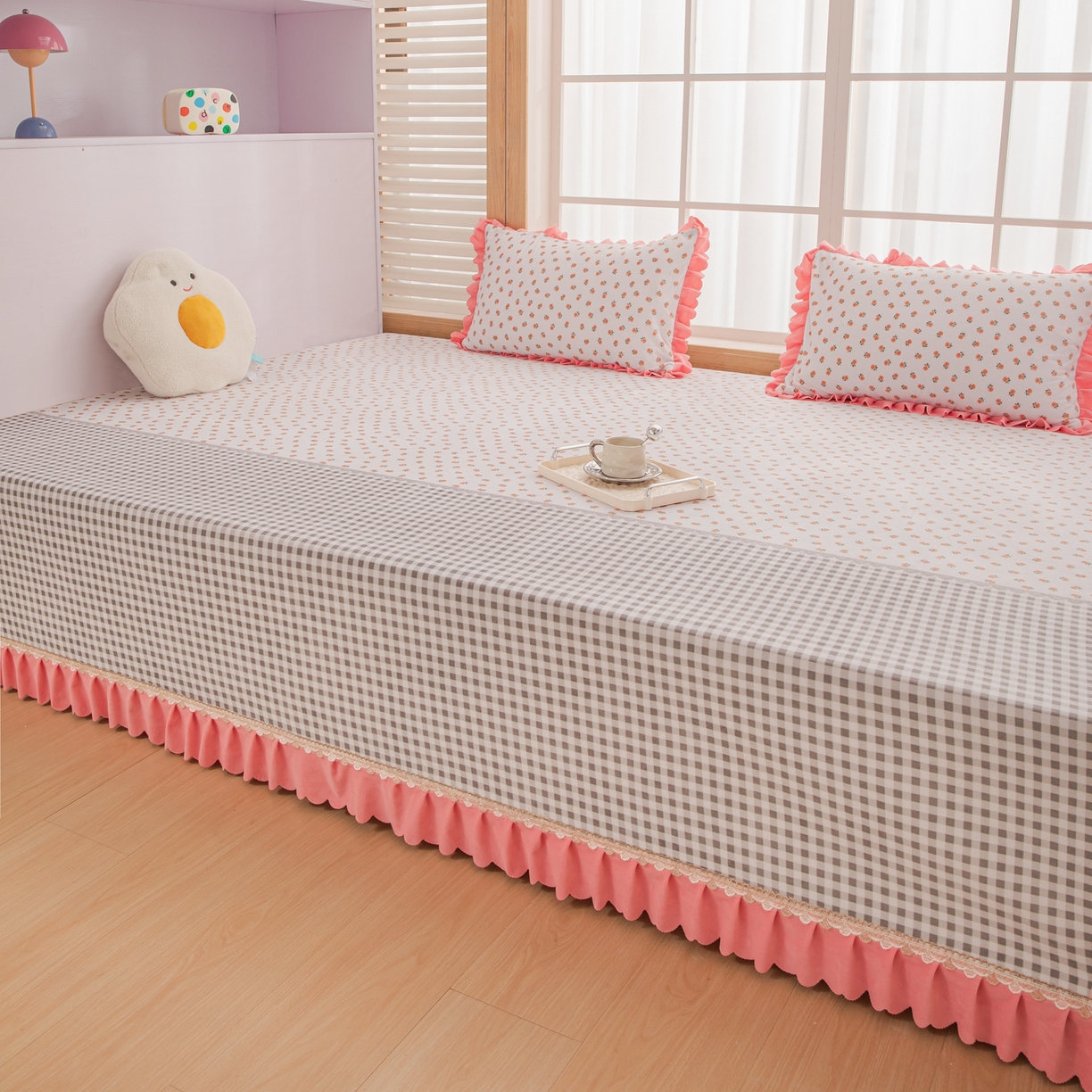 91家纺网 家纺一手货源 找家纺 手艺人家纺 2025新款宝宝绒复合牛奶绒炕盖 JHK57