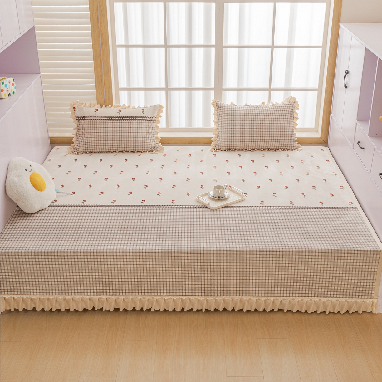 手艺人家纺 2025新款宝宝绒复合牛奶绒炕盖 JHK39