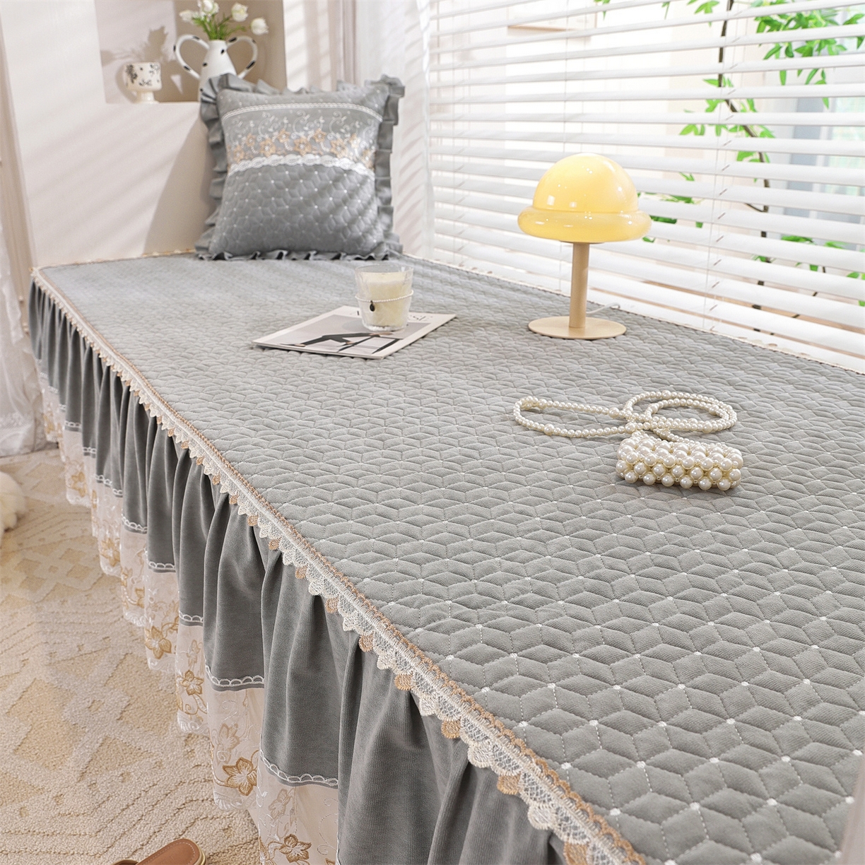 91家纺网 家纺一手货源 找家纺 （总）共鸣沙发垫 2025新款羊毛尼飘窗垫