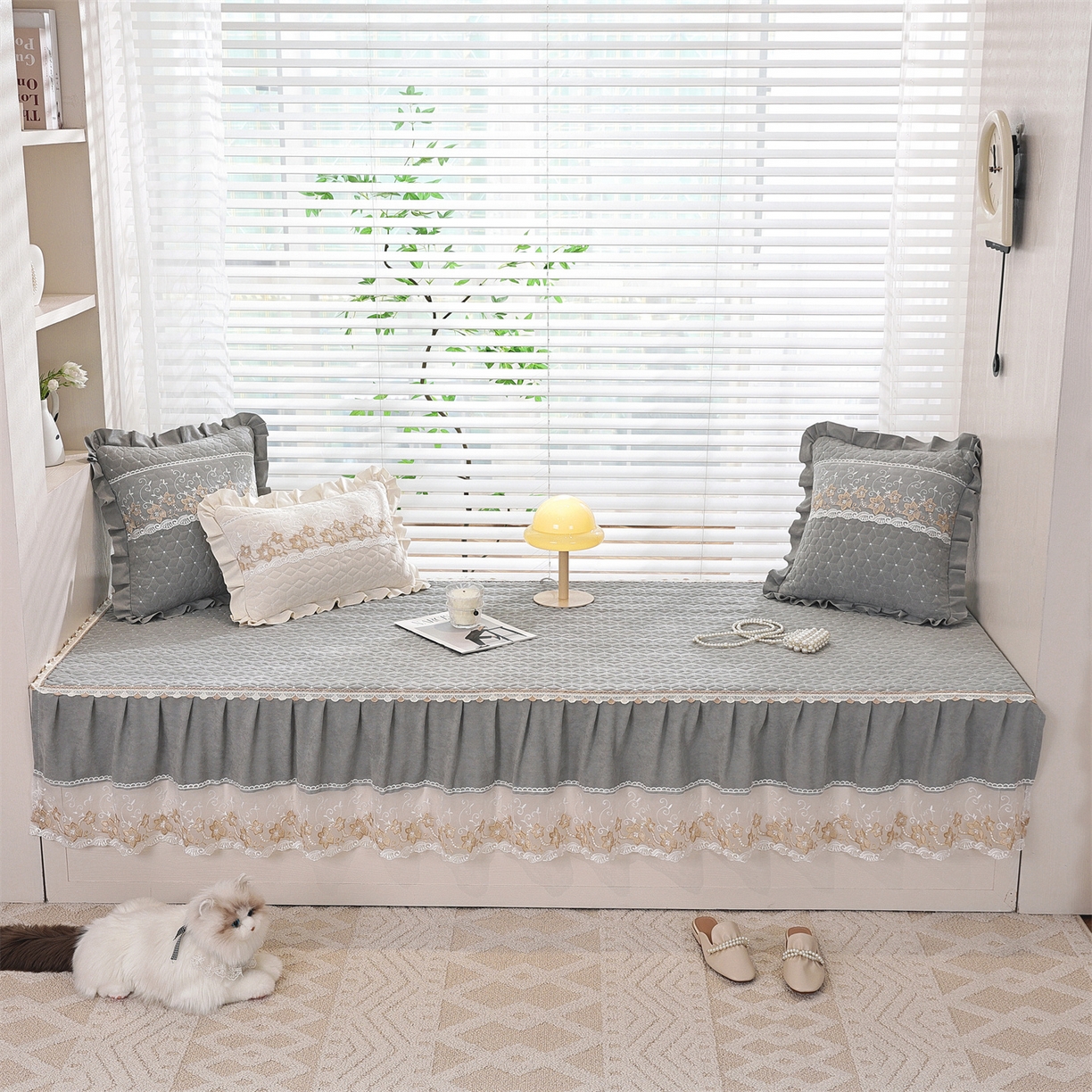 91家纺网 家纺一手货源 找家纺 （总）共鸣沙发垫 2025新款羊毛尼飘窗垫