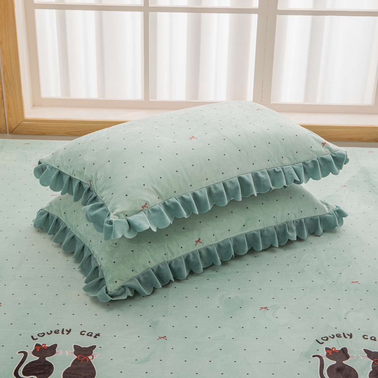 91家纺网 家纺一手货源 找家纺 手艺人家纺 2025新款宝宝绒复合牛奶绒炕盖 JHK53