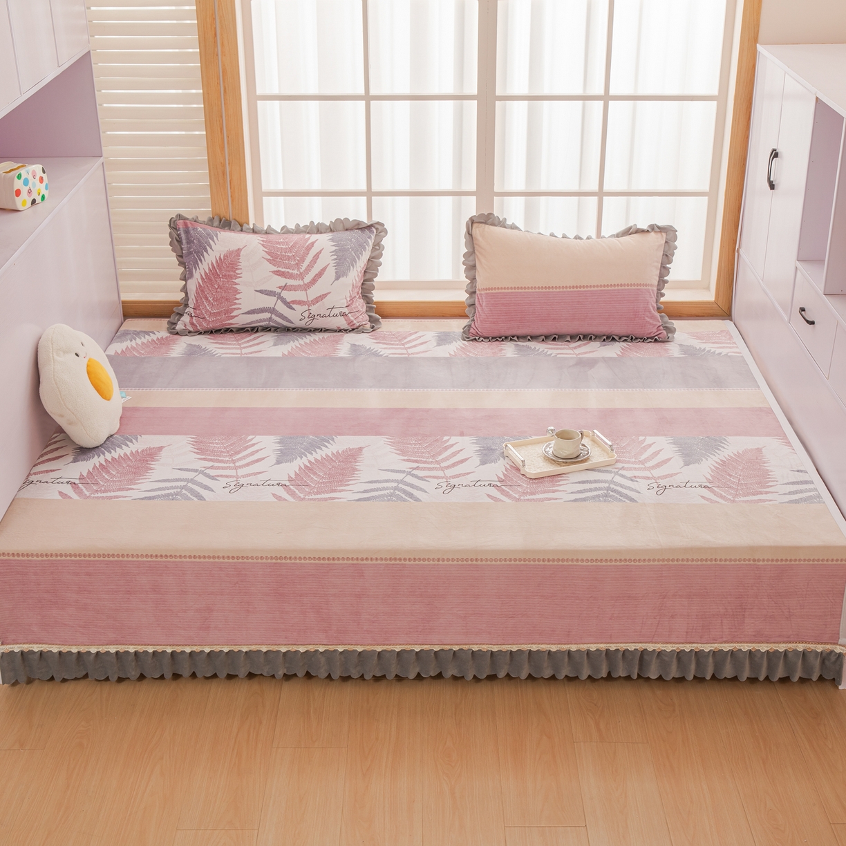 手艺人家纺 2025新款宝宝绒复合牛奶绒炕盖 JHK58