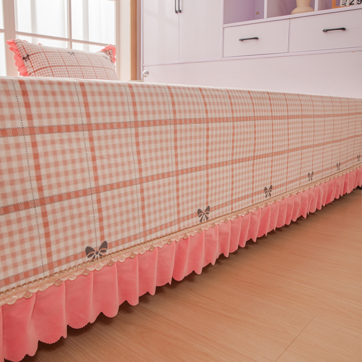 91家纺网 家纺一手货源 找家纺 手艺人家纺 2025新款宝宝绒复合牛奶绒炕盖 JHK51