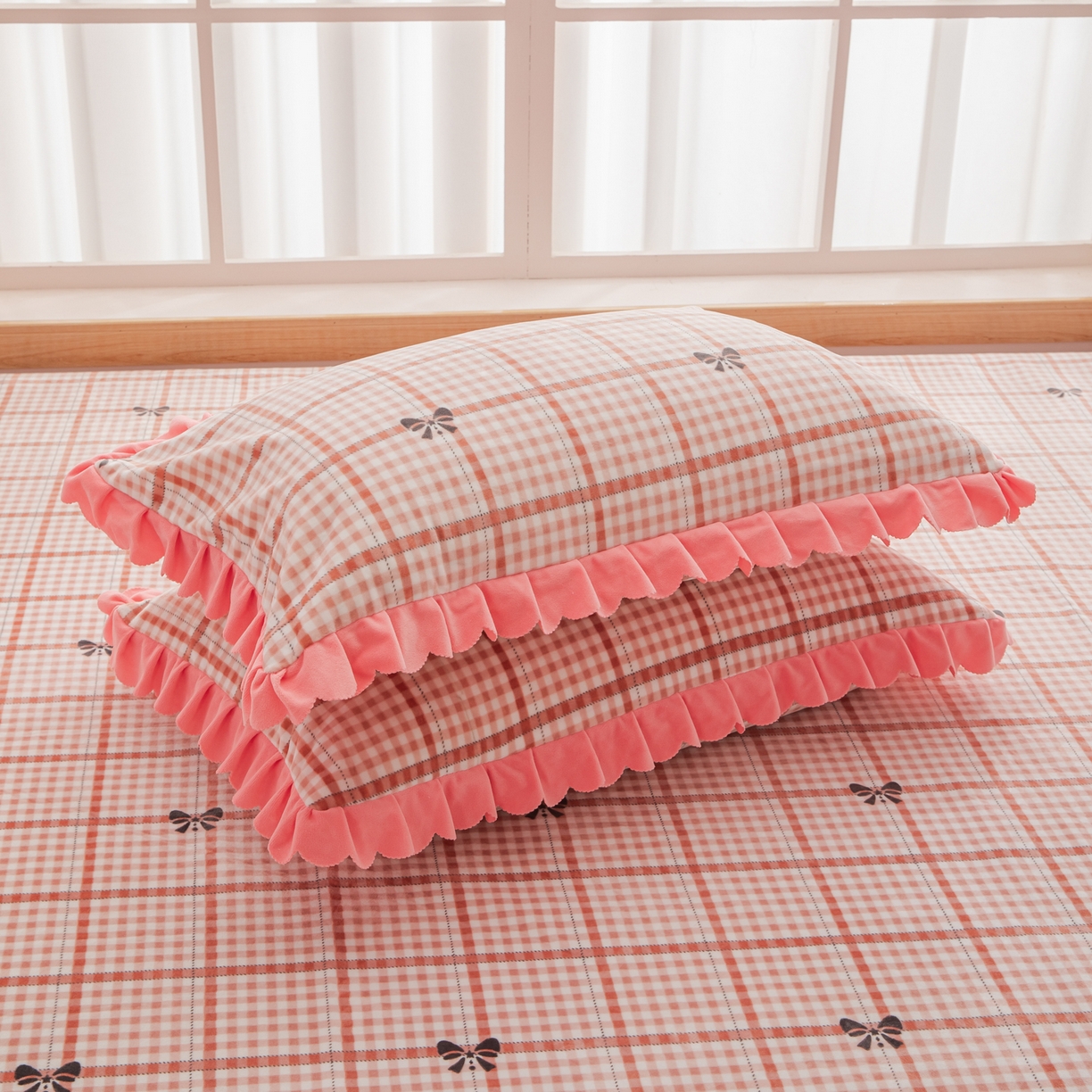 91家纺网 家纺一手货源 找家纺 手艺人家纺 2025新款宝宝绒复合牛奶绒炕盖 JHK51