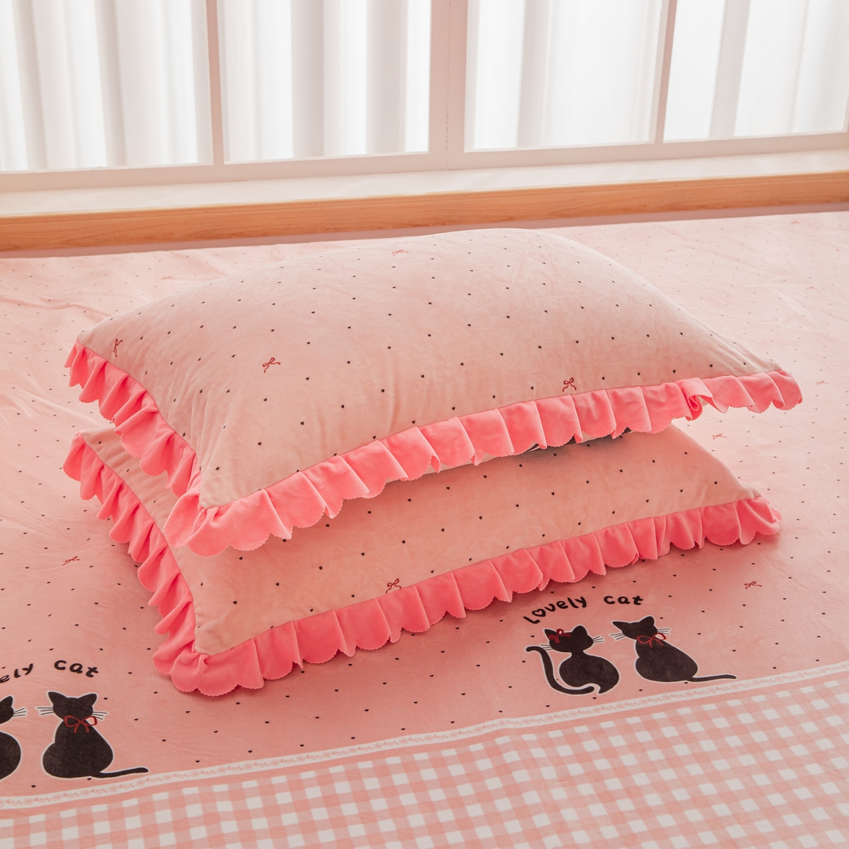 91家纺网 家纺一手货源 找家纺 手艺人家纺 2025新款宝宝绒复合牛奶绒炕盖 JHK38