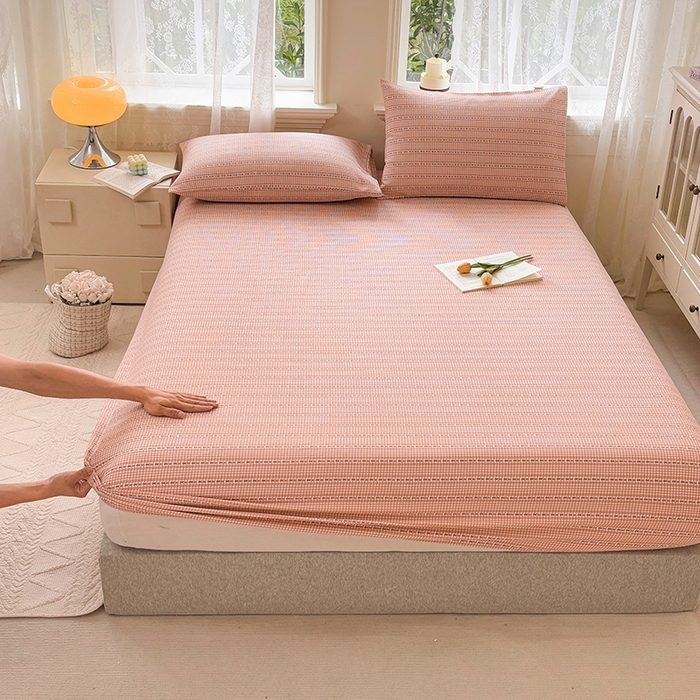 91家纺网 家纺一手货源 找家纺 （总）青泽家纺 2025新款原棉老粗布床笠系列