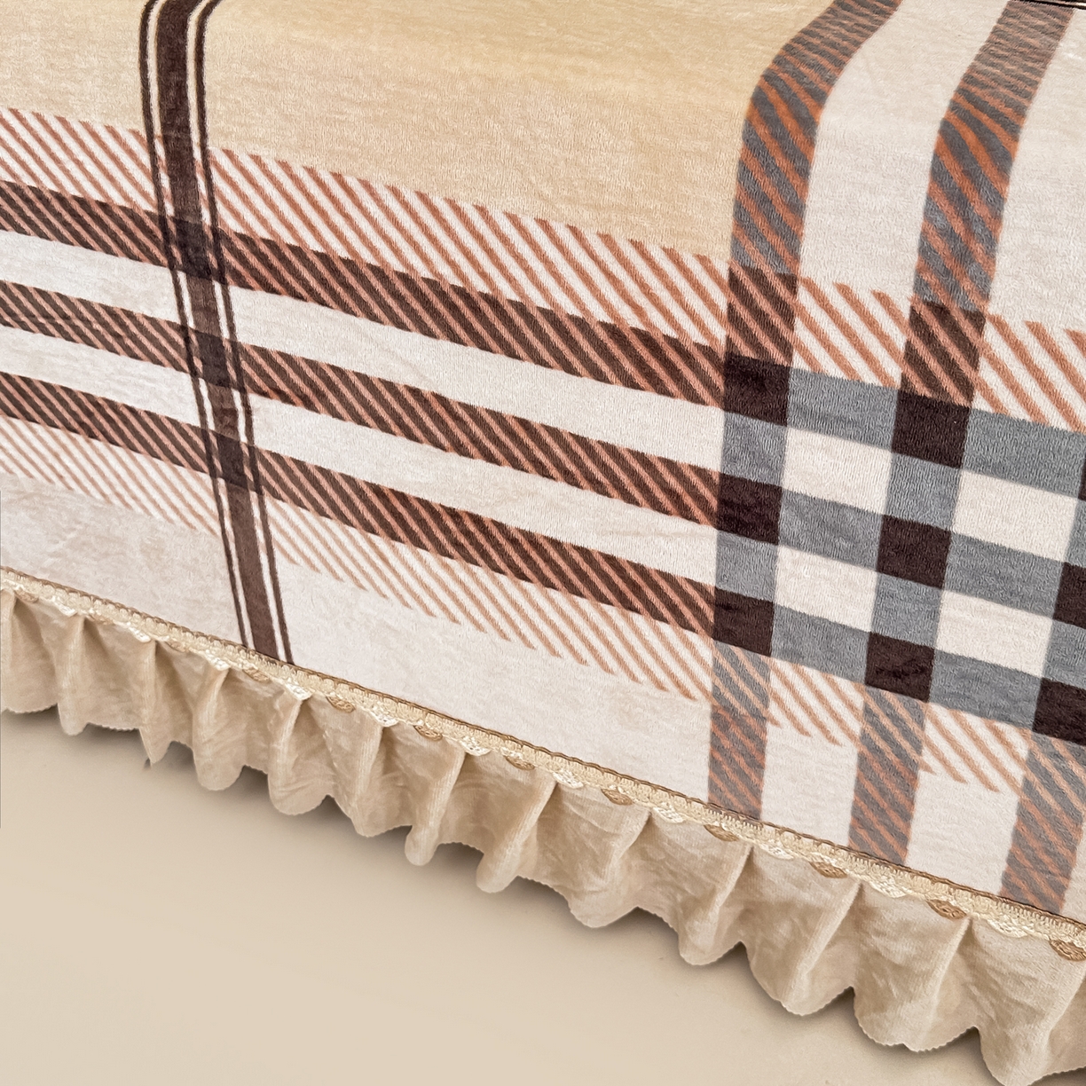 91家纺网 家纺一手货源 找家纺 手艺人家纺 2025新款宝宝绒复合牛奶绒炕盖 JHK33