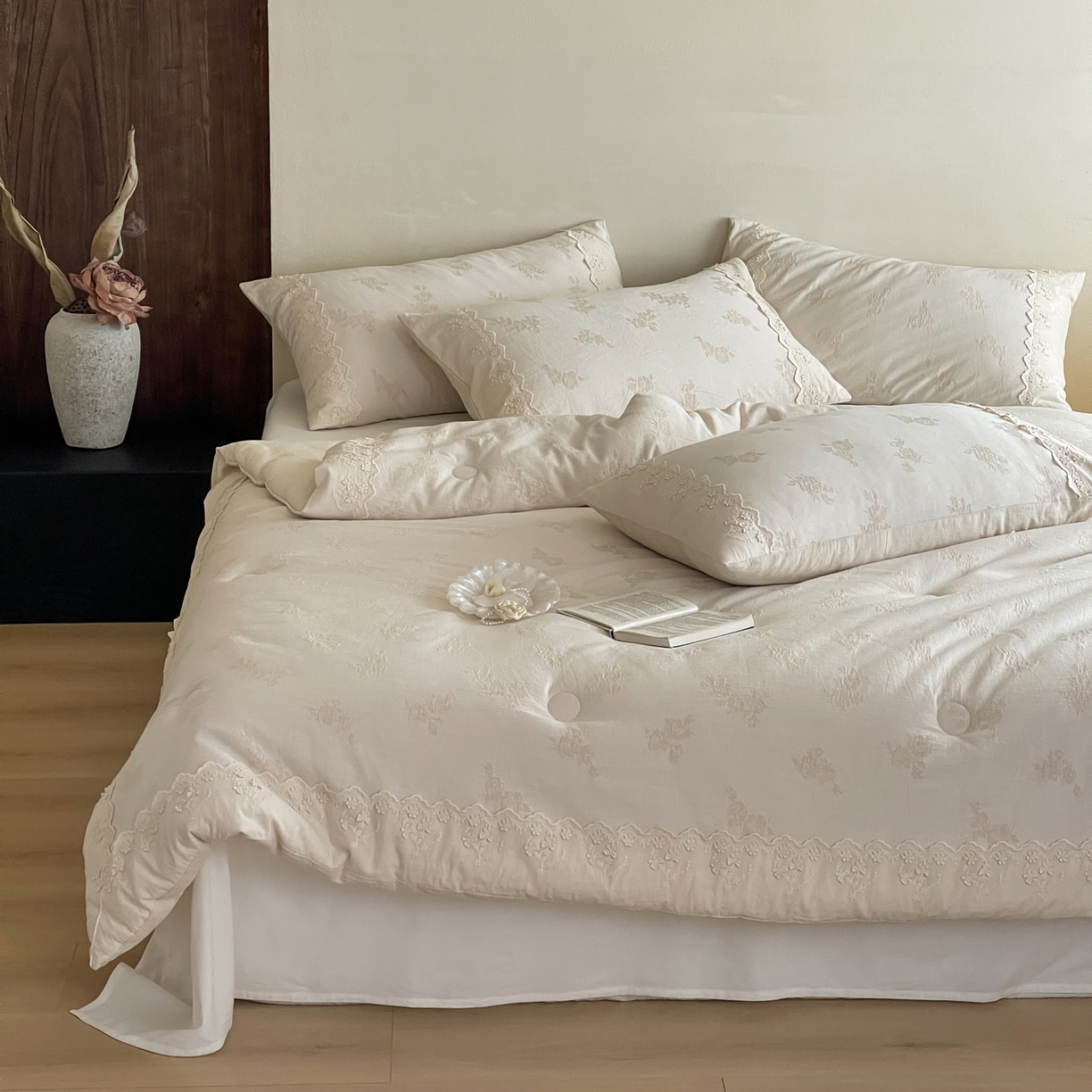 91家纺网 家纺一手货源 找家纺 （总）一加一 2025新款亲肤柔软棉麻大提花大豆抗菌被子被芯