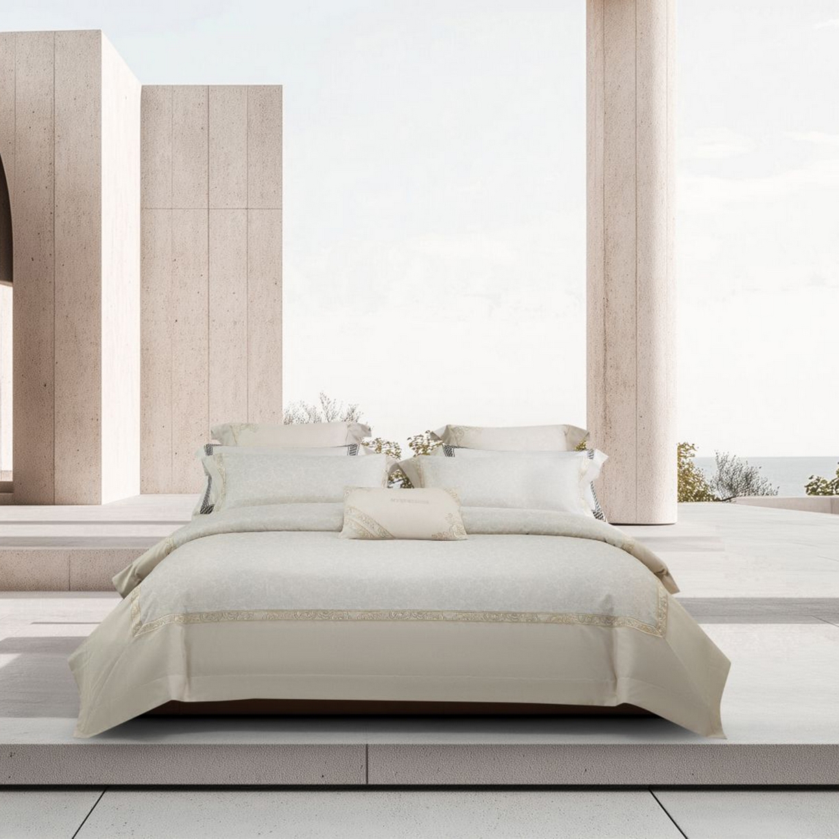 91家纺网 家纺一手货源 找家纺 （总）高大尚婚庆馆 2025新款长绒棉磨毛四件套-玫瑰有约