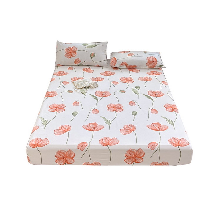 91家纺网 家纺一手货源 找家纺 青泽家纺 2025新款原棉老粗布床笠系列 赫本