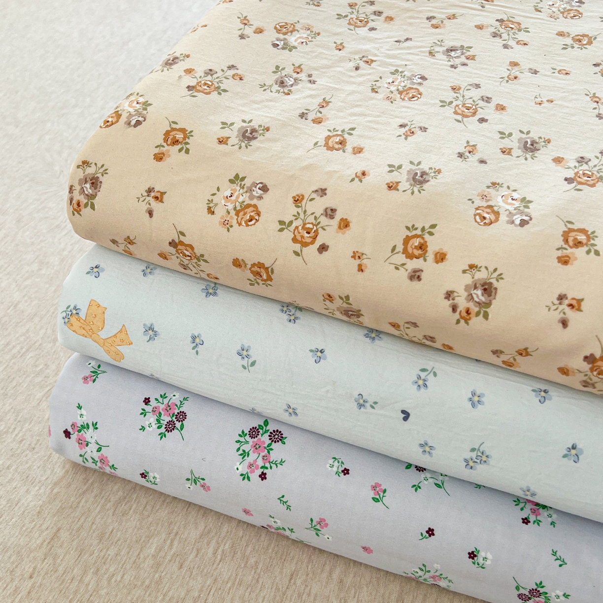 91家纺网 家纺一手货源 找家纺 韩后家纺 2025新款水洗棉印花系列四件套 组合