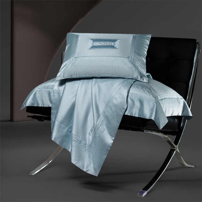 91家纺网 家纺一手货源 找家纺 （总）高大尚婚庆馆 2025新款高精密臻丝缎四件套-华尔兹