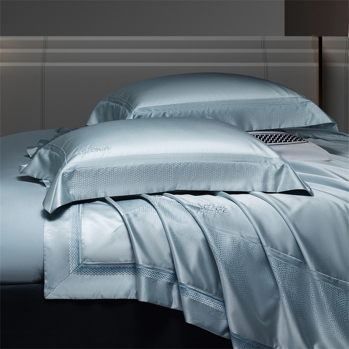 91家纺网 家纺一手货源 找家纺 （总）高大尚婚庆馆 2025新款高精密臻丝缎四件套-华尔兹