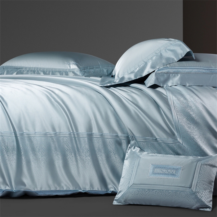 91家纺网 家纺一手货源 找家纺 （总）高大尚婚庆馆 2025新款高精密臻丝缎四件套-华尔兹