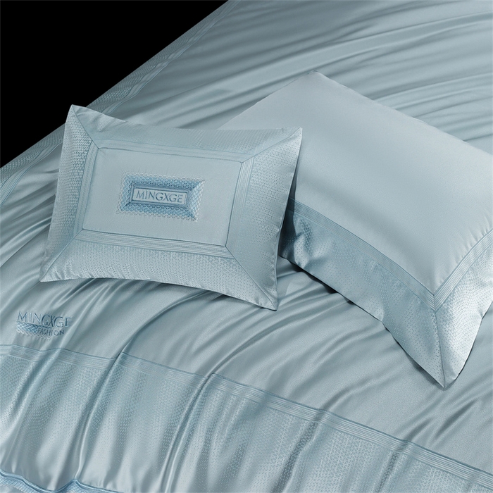 91家纺网 家纺一手货源 找家纺 （总）高大尚婚庆馆 2025新款高精密臻丝缎四件套-华尔兹