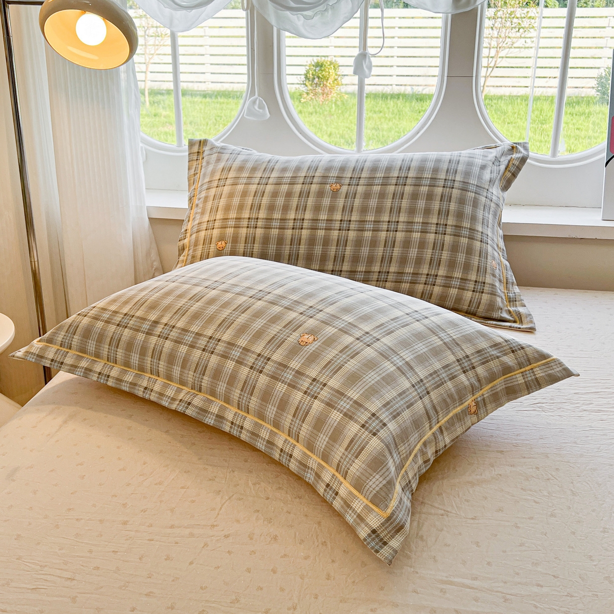 91家纺网 家纺一手货源 找家纺 韩后家纺 2025新款水洗棉印花系列四件套 华悦