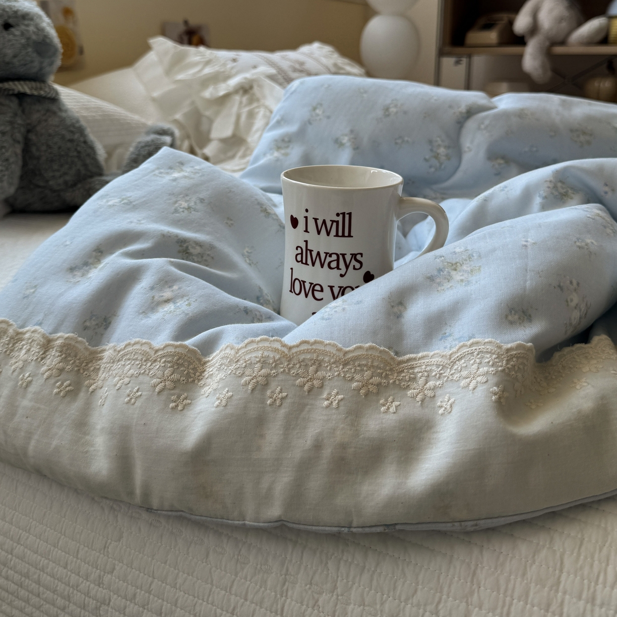 91家纺网 家纺一手货源 找家纺 一加一 2025新款A类全棉纯棉双层纱田园风懒人被冬被被子被芯（可水洗） 玲兰铛-兰