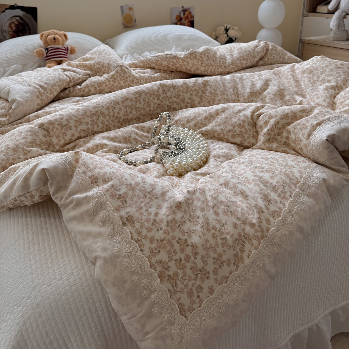 91家纺网 家纺一手货源 找家纺 一加一 2025新款A类全棉纯棉双层纱田园风懒人被冬被被子被芯（可水洗） 秋之寄语