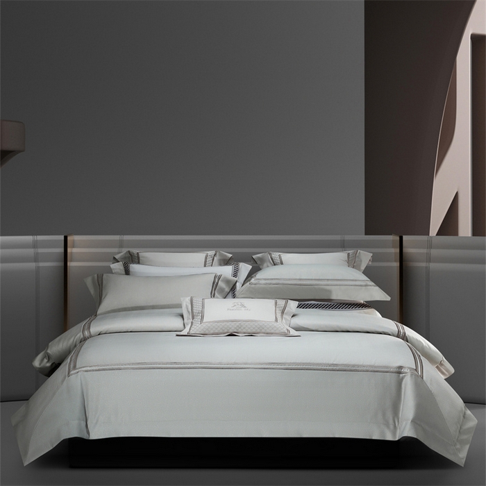 91家纺网 家纺一手货源 找家纺 （总）高大尚婚庆馆 2025新款高精密臻丝缎四件套-罗恩