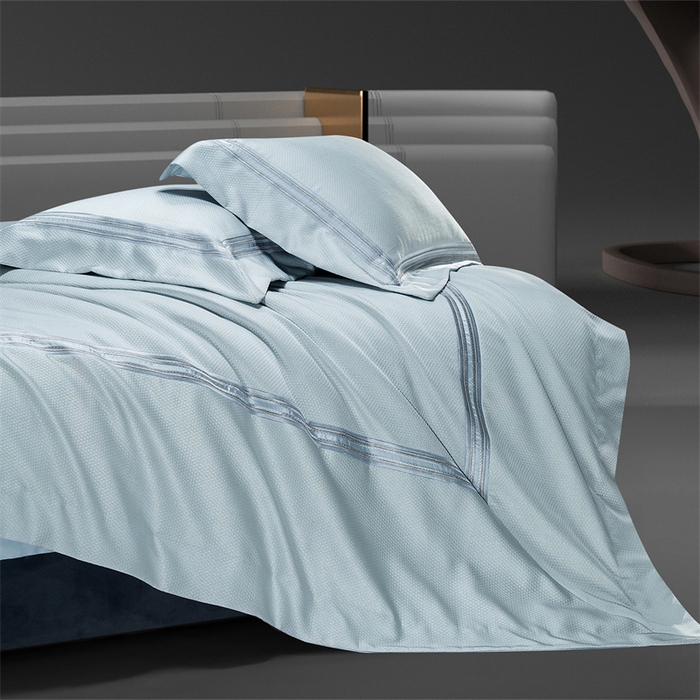 91家纺网 家纺一手货源 找家纺 （总）高大尚婚庆馆 2025新款高精密臻丝缎四件套-罗恩