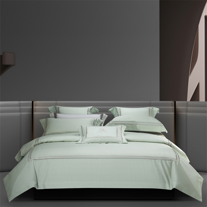 91家纺网 家纺一手货源 找家纺 （总）高大尚婚庆馆 2025新款高精密臻丝缎四件套-罗恩