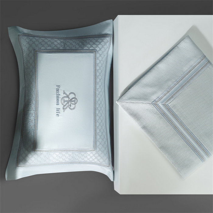 91家纺网 家纺一手货源 找家纺 （总）高大尚婚庆馆 2025新款高精密臻丝缎四件套-罗恩