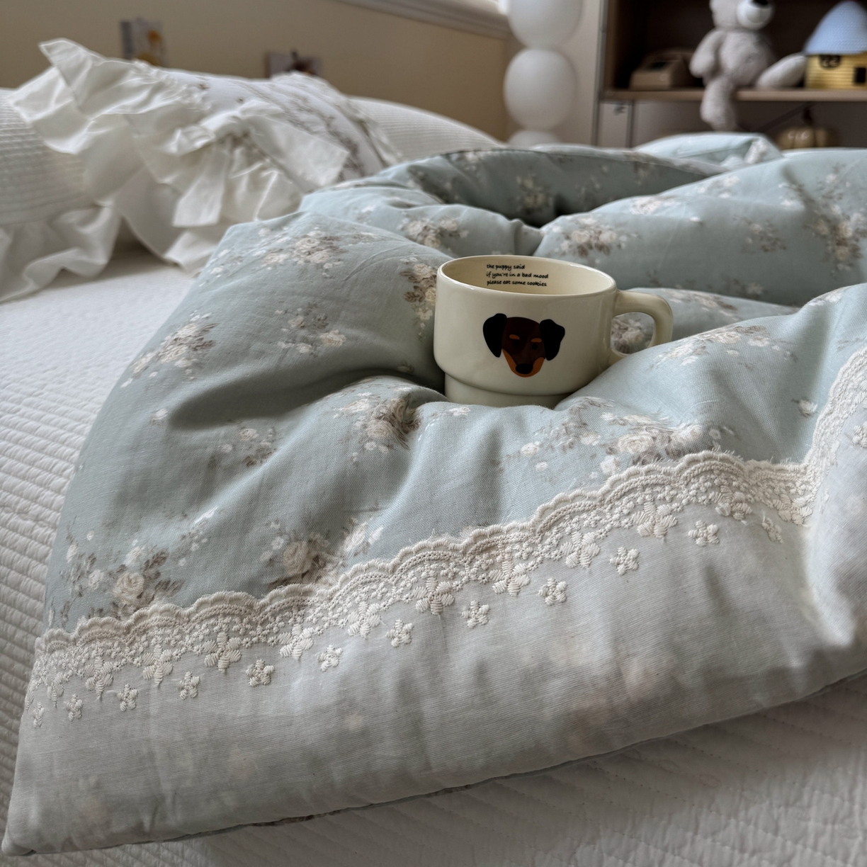 91家纺网 家纺一手货源 找家纺 （总）一加一 2025新款A类全棉纯棉双层纱田园风懒人被冬被被子被芯（可水洗）