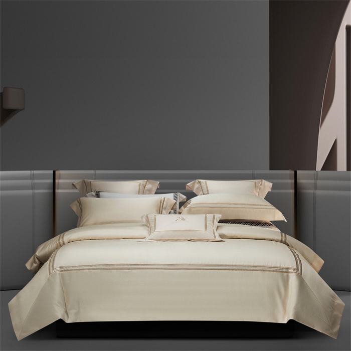 91家纺网 家纺一手货源 找家纺 （总）高大尚婚庆馆 2025新款高精密臻丝缎四件套-罗恩