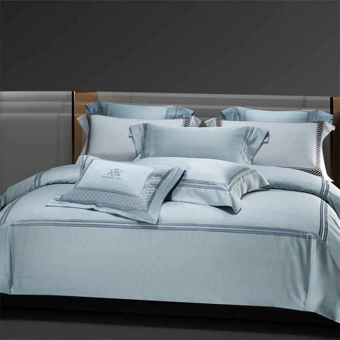 91家纺网 家纺一手货源 找家纺 （总）高大尚婚庆馆 2025新款高精密臻丝缎四件套-罗恩