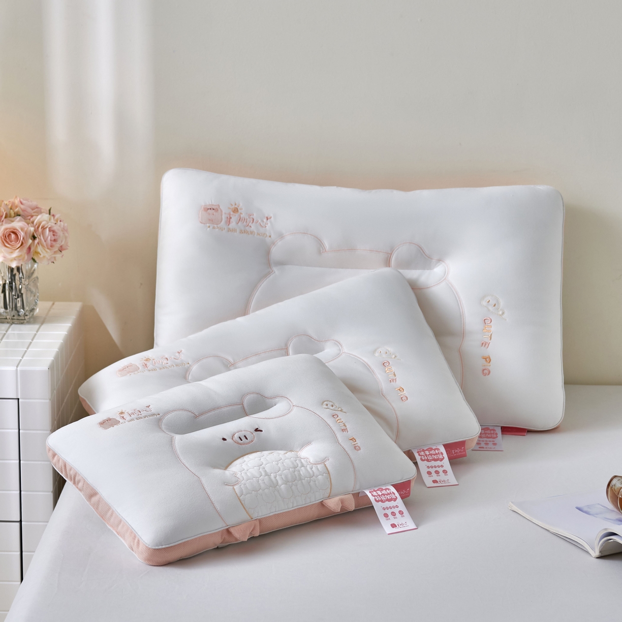 91家纺网 家纺一手货源 找家纺 （总）芯链 2025新款诸事顺心亲子枕芯枕头系列