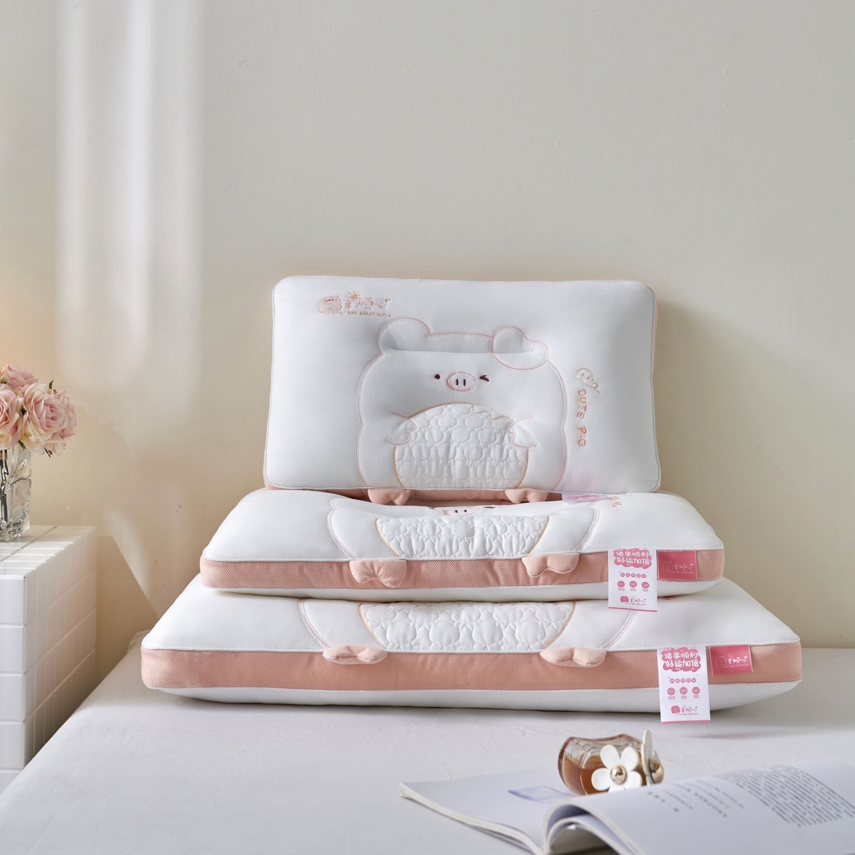 91家纺网 家纺一手货源 找家纺 （总）芯链 2025新款诸事顺心亲子枕芯枕头系列