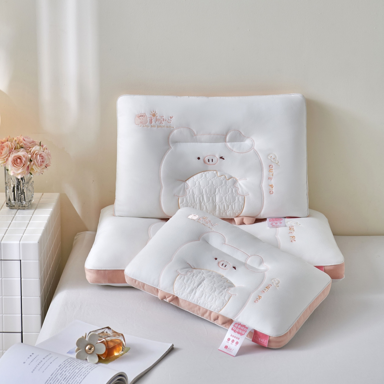 91家纺网 家纺一手货源 找家纺 （总）芯链 2025新款诸事顺心亲子枕芯枕头系列