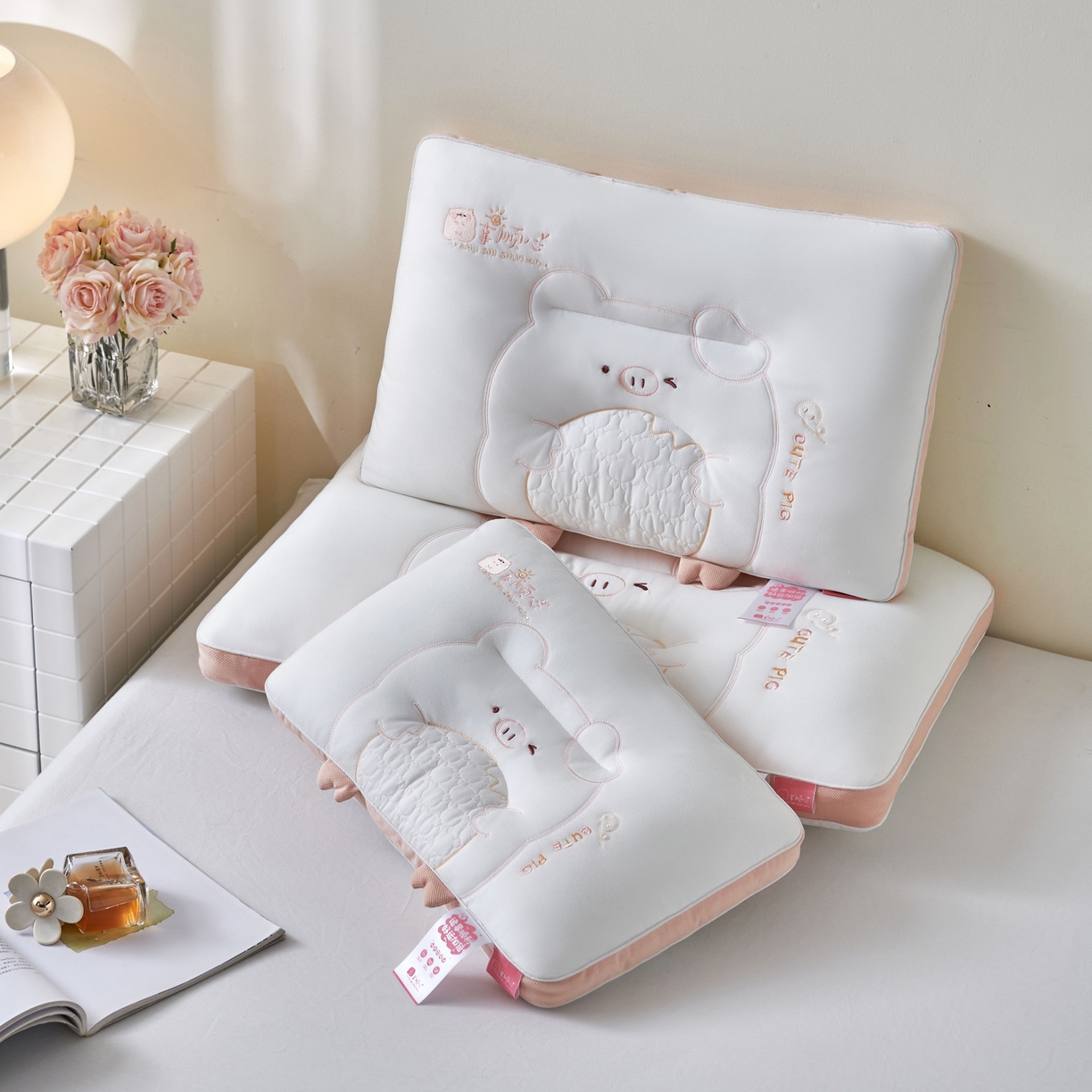 91家纺网 家纺一手货源 找家纺 （总）芯链 2025新款诸事顺心亲子枕芯枕头系列