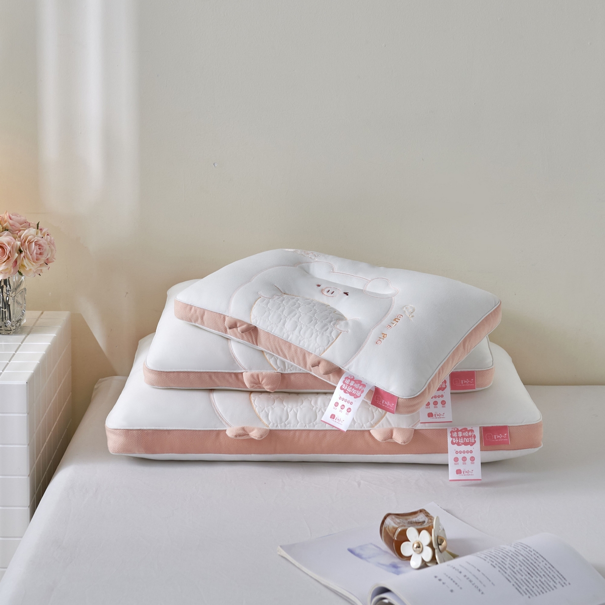 91家纺网 家纺一手货源 找家纺 （总）芯链 2025新款诸事顺心亲子枕芯枕头系列