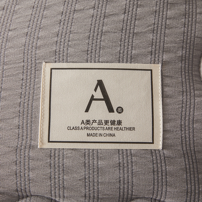 91家纺网 家纺一手货源 找家纺 欢乐季 2025新款7A抗菌A类双喷提花泡泡棉大豆被四季被+被芯（可以开发票—专票8个点） 高级灰