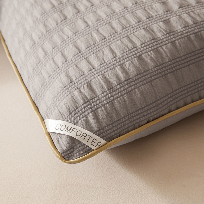 91家纺网 家纺一手货源 找家纺 欢乐季 2025新款7A抗菌A类双喷提花泡泡棉大豆被四季被+被芯（可以开发票—专票8个点） 高级灰