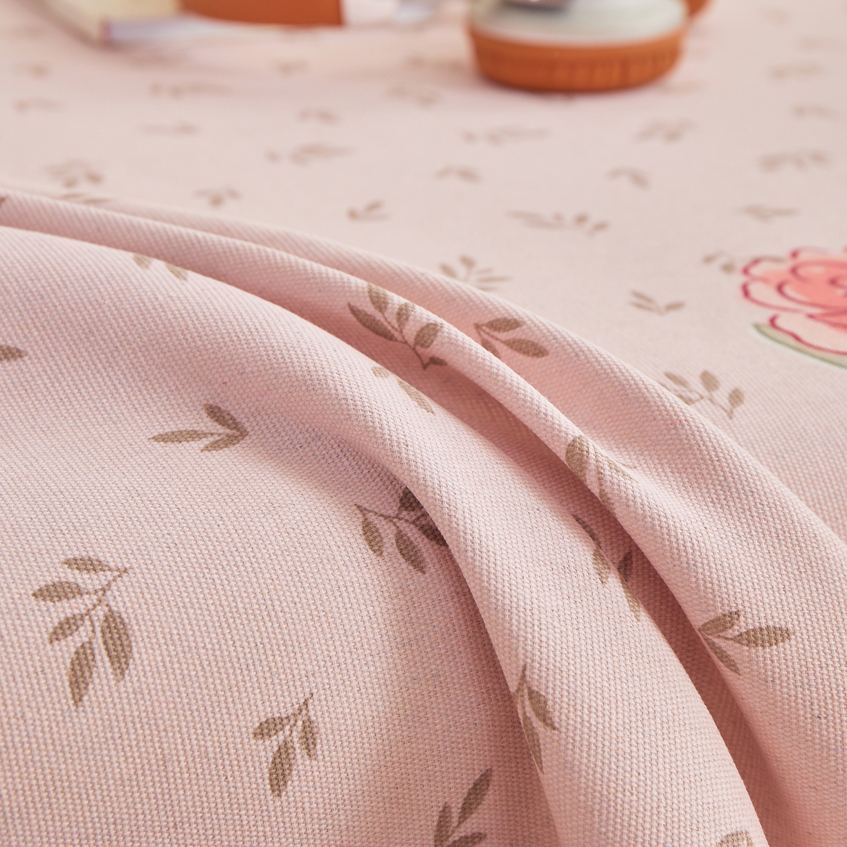 91家纺网 家纺一手货源 找家纺 青泽家纺 2025新款原棉标老粗布系列床单三件套 浪漫花语