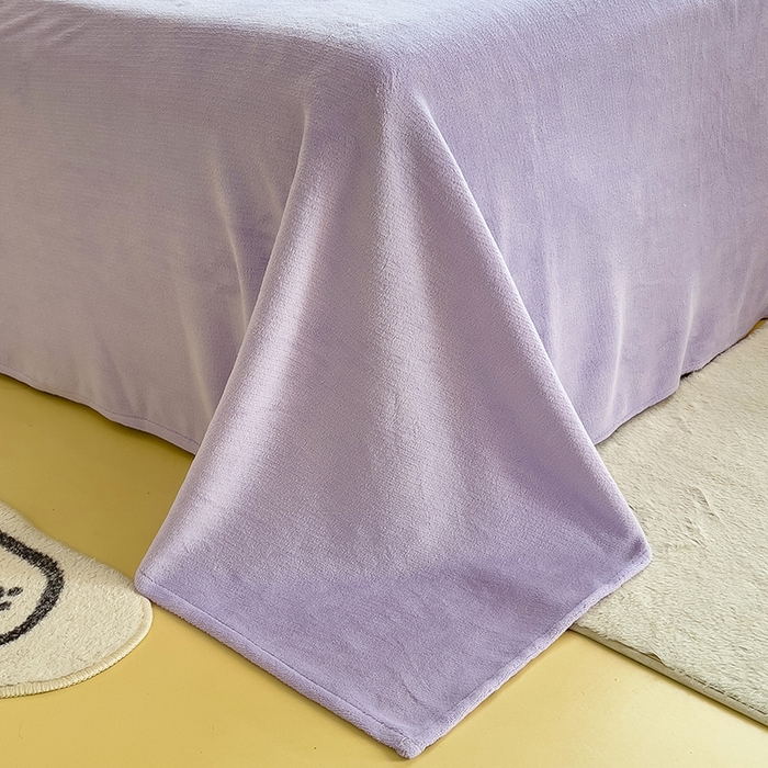 91家纺网 家纺一手货源 找家纺 摩妮卡 2025新款提花豆豆绒卡通印花牛奶绒四件套 梦幻小兔